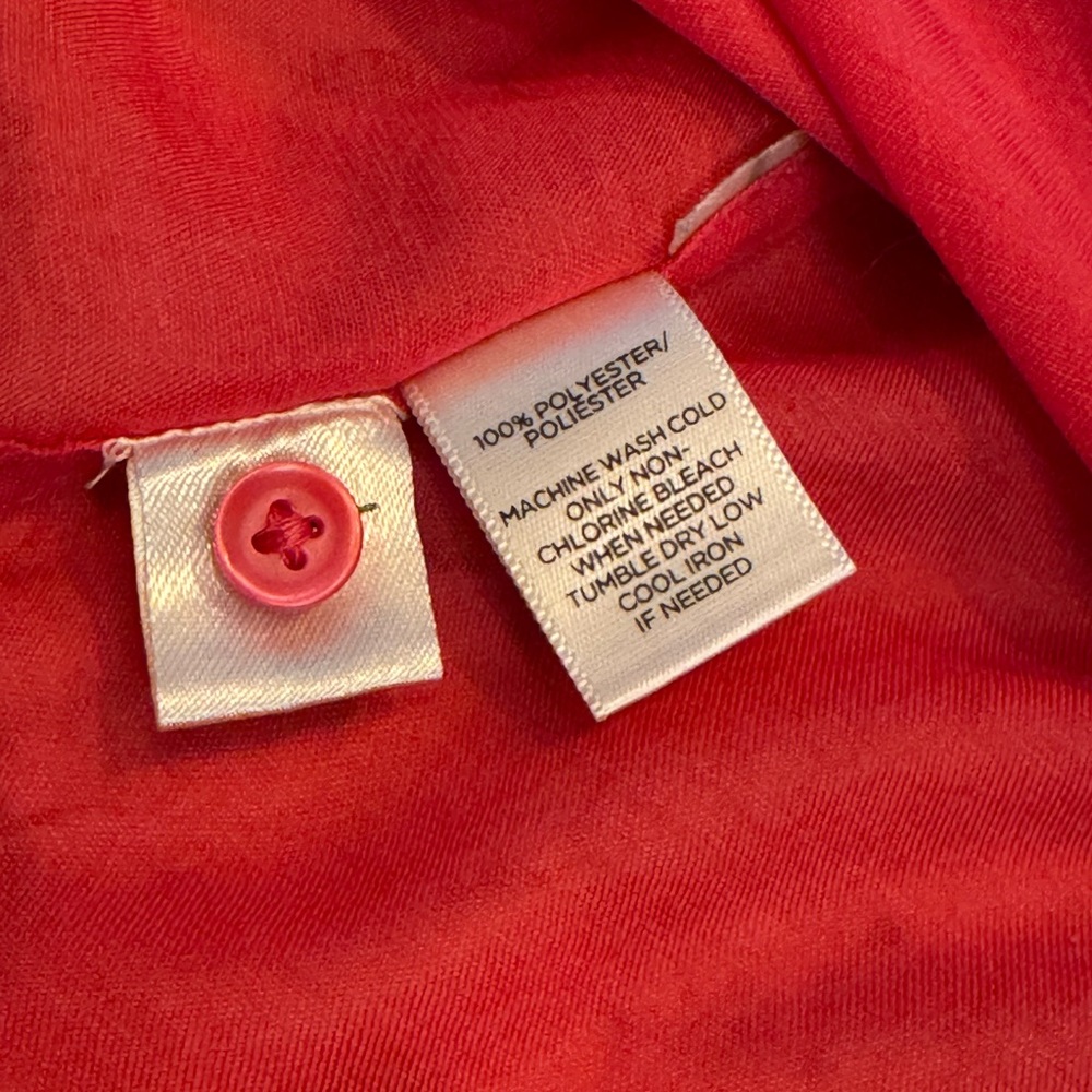 LOFT Vibrant Pink Long Sleeve‎ Blouse - Picture 6 of 7